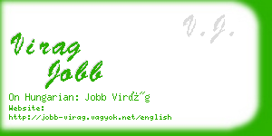 virag jobb business card